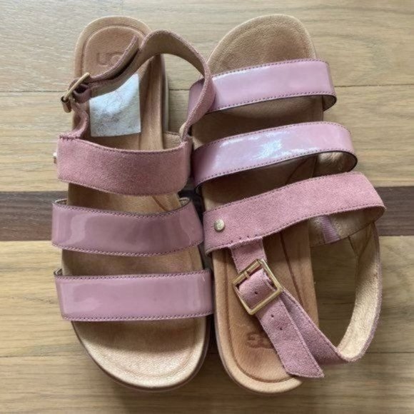 UGG Braelynn Pink Dawn Sandals - Picture 2 of 7